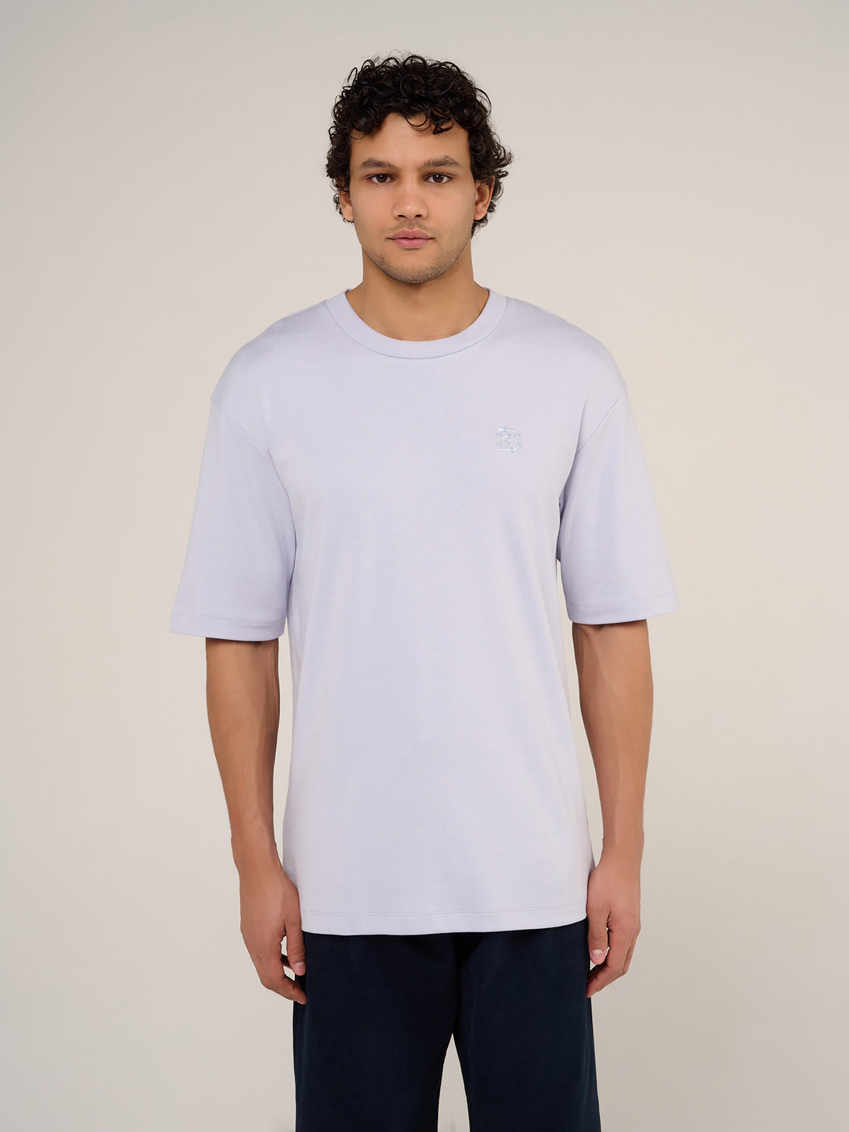 LE T-SHIRT OVERPLEASURE B - VIOLIN BLUE