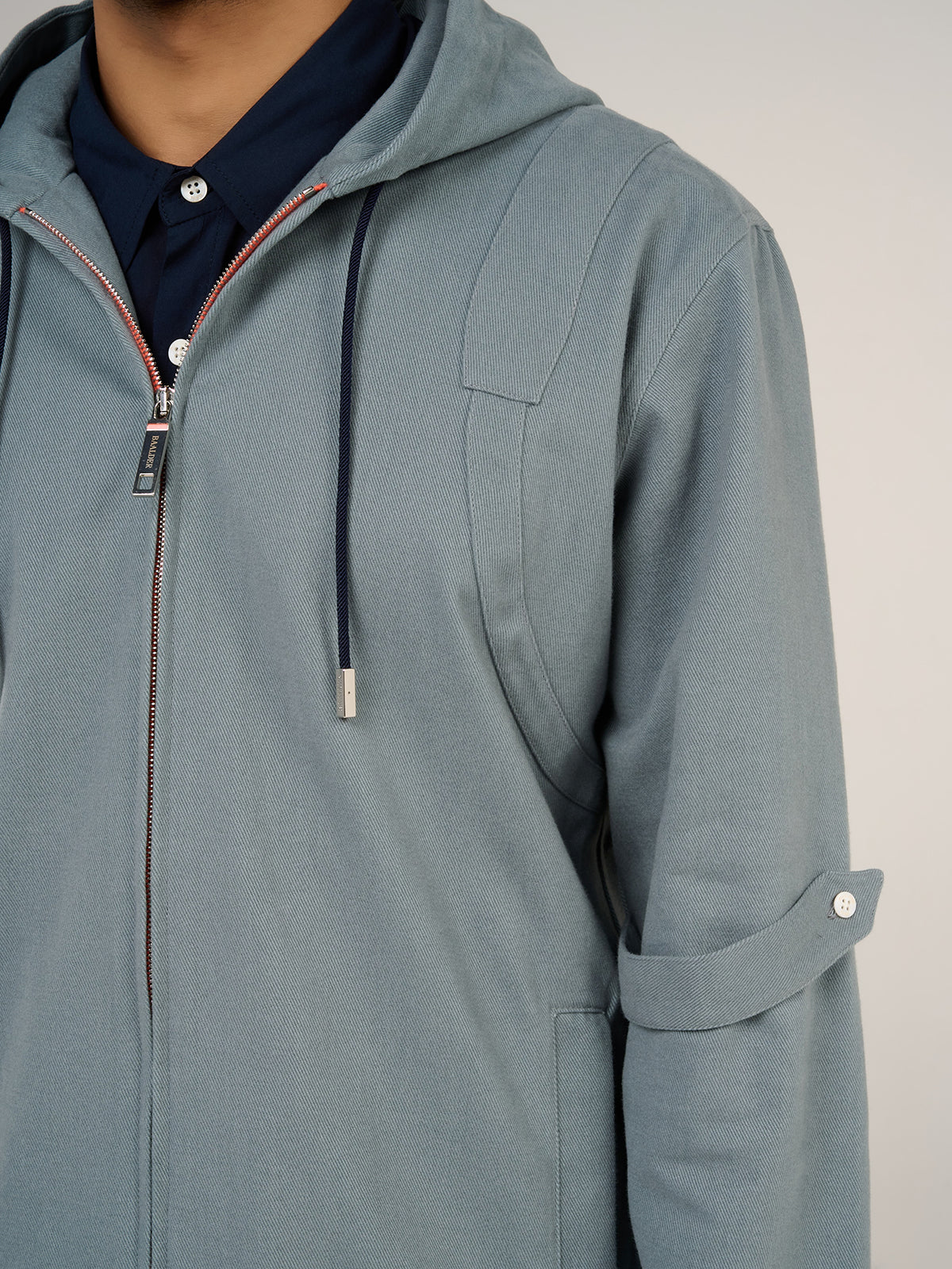 LA TUNIQUE CAPUCHE NIKKI - GRAY BLUE
