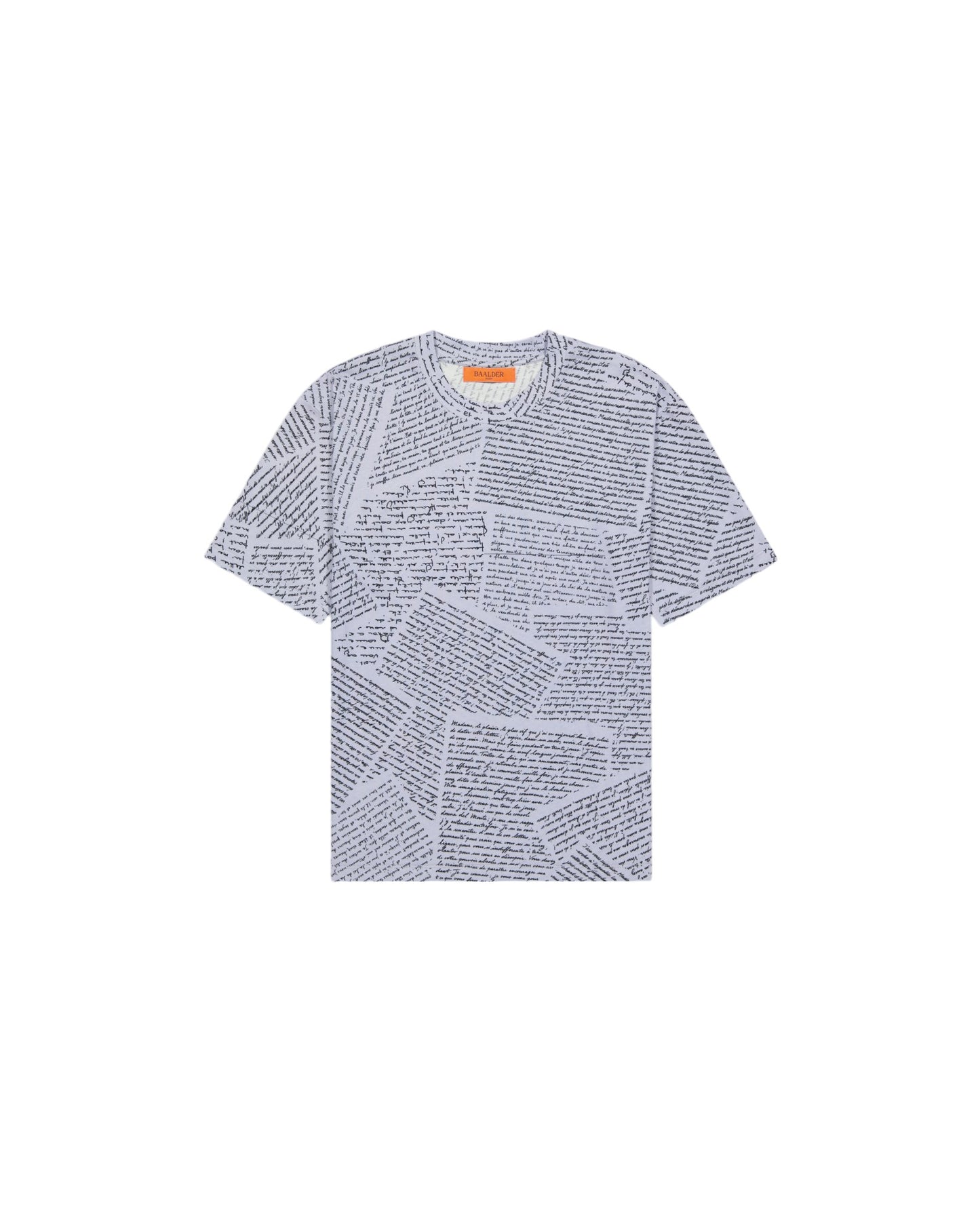 LE T-SHIRT OVERPLEASURE LOVE LETTER - VIOLIN BLUE