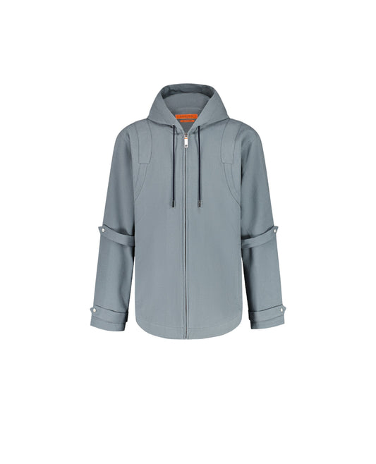 LA TUNIQUE CAPUCHE NIKKI - GRAY BLUE