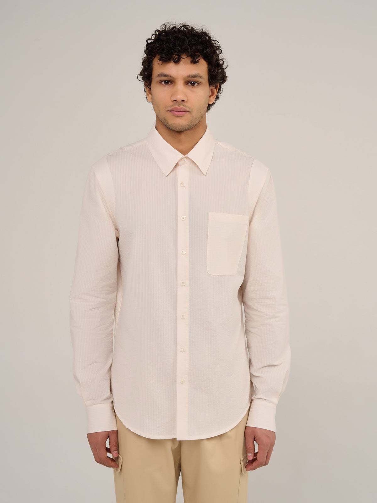 LA CAMISA SAINT-MARTIN - ALMENDRA MELOCOTÓN BEIGE