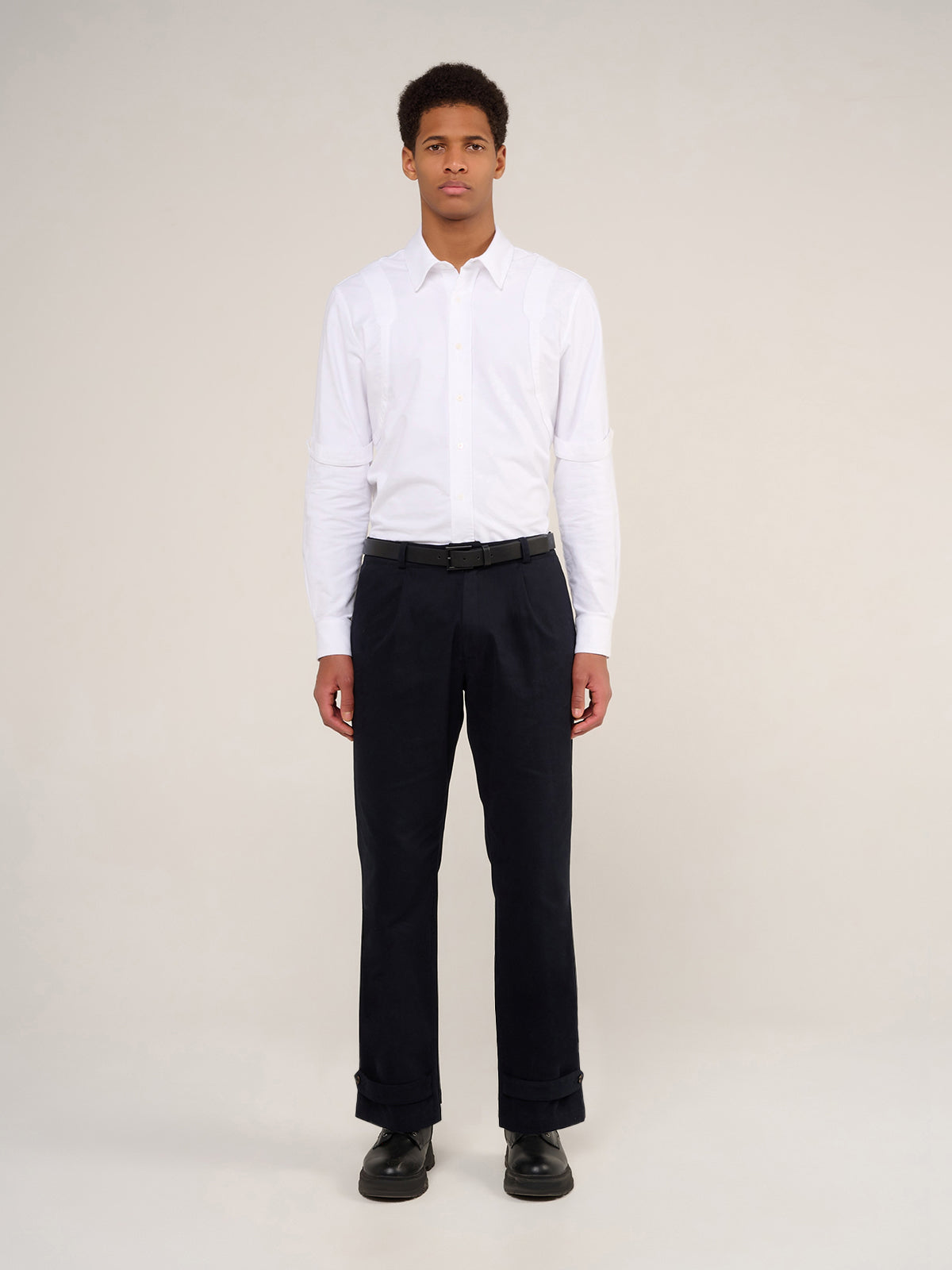 THE PHOENIX SUIT TROUSERS - BLACK WOOL