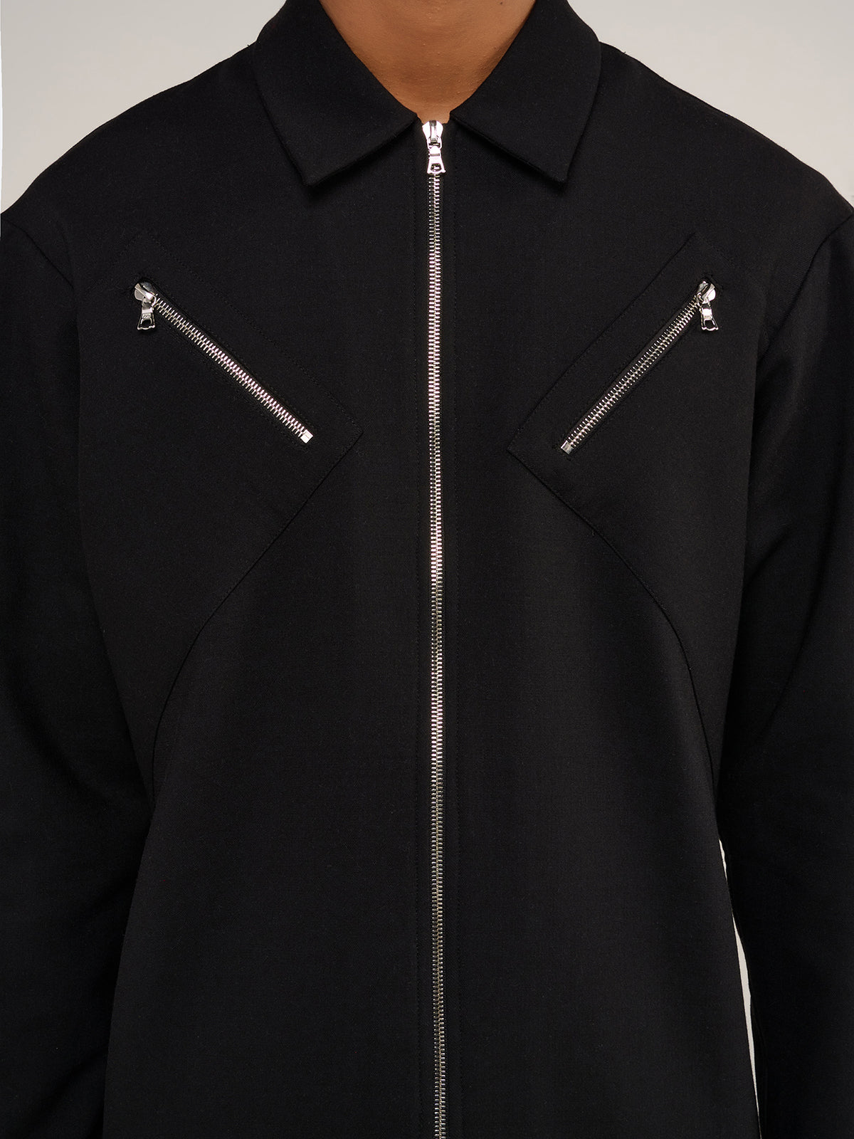 THE BUBBA ZIP OVERSHIRT - BLACK