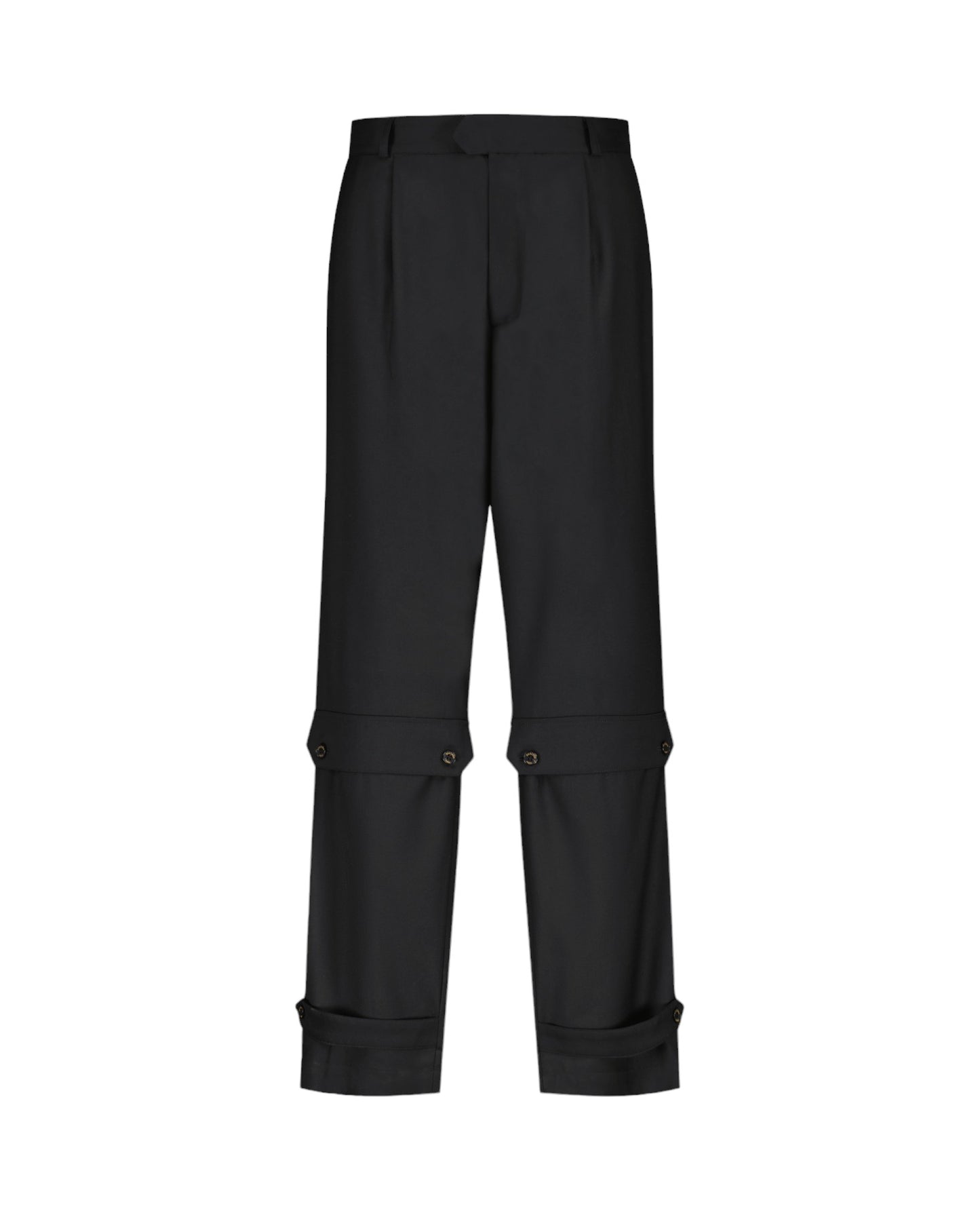 THE PHOENIX SUIT TROUSERS - BLACK WOOL