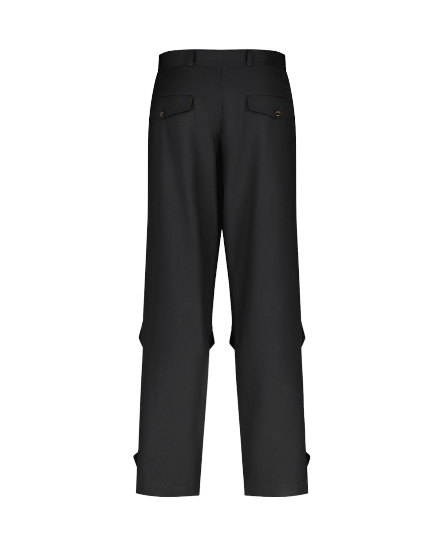 THE PHOENIX SUIT TROUSERS - BLACK WOOL