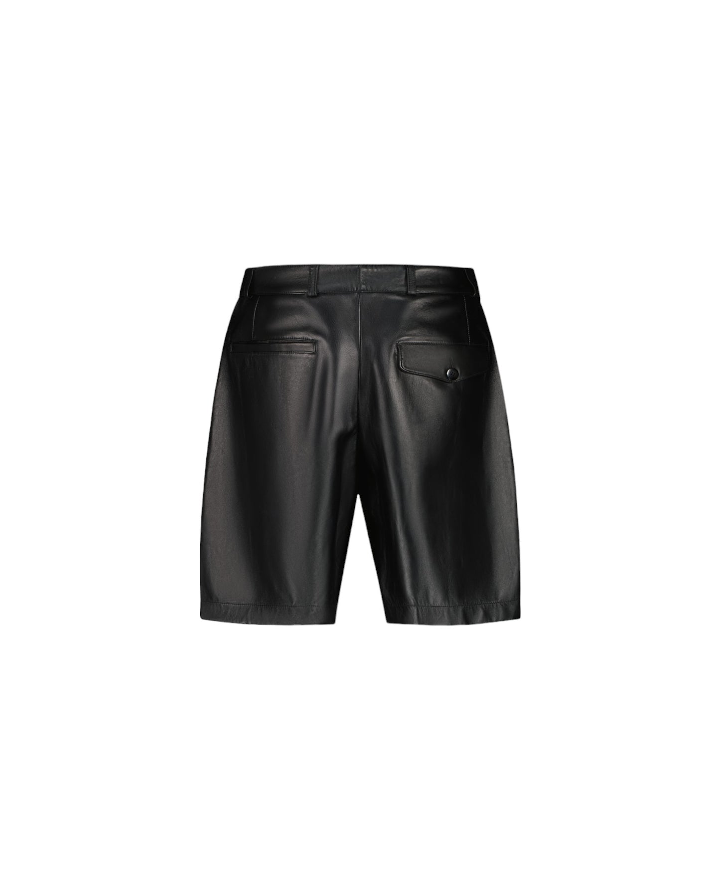 PANTALONCINI IN PELLE - NERO