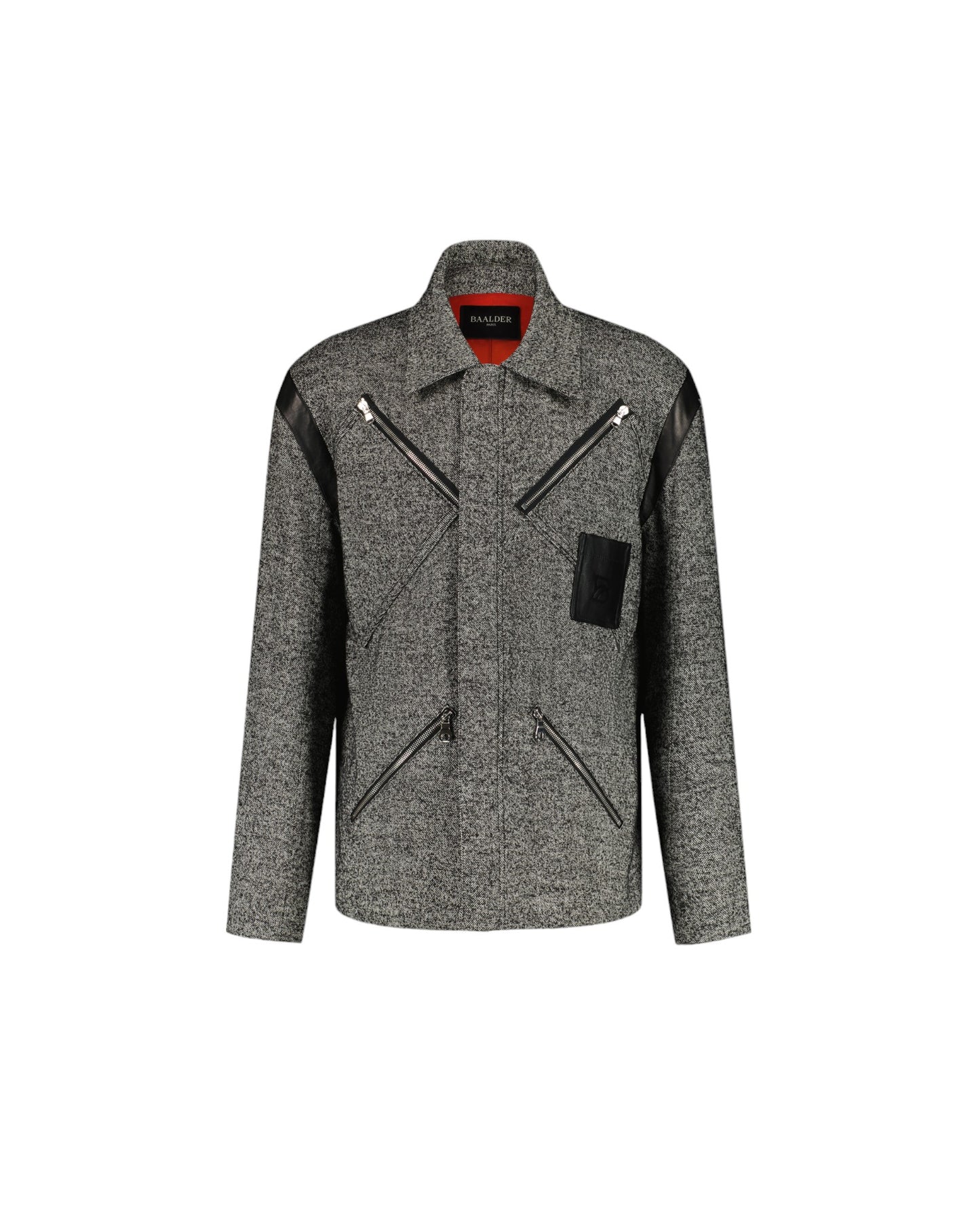 LE BLOUSON MIRAGE - LAINE TWEED N/B